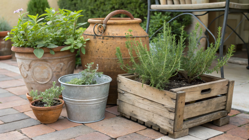 Rustic Pot Arrangements for Outdoor Charm