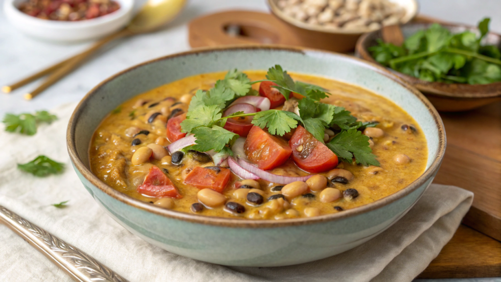 Coconut Black Eyed Peas Curry