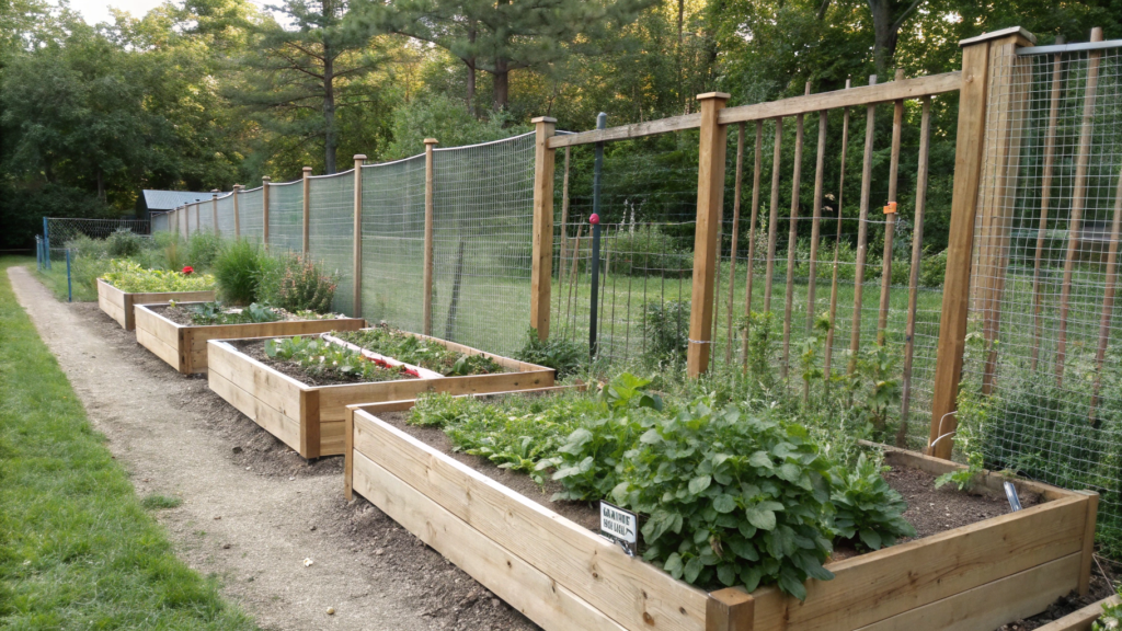 Deer-Proof Raised Bed Arrangements