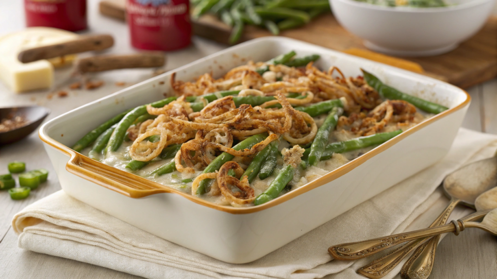 Easy Holiday Green Bean Bake