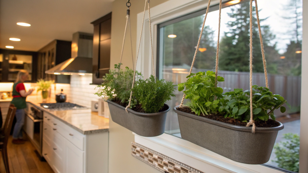 Hanging Herb Gardens That Free Up Counter Space