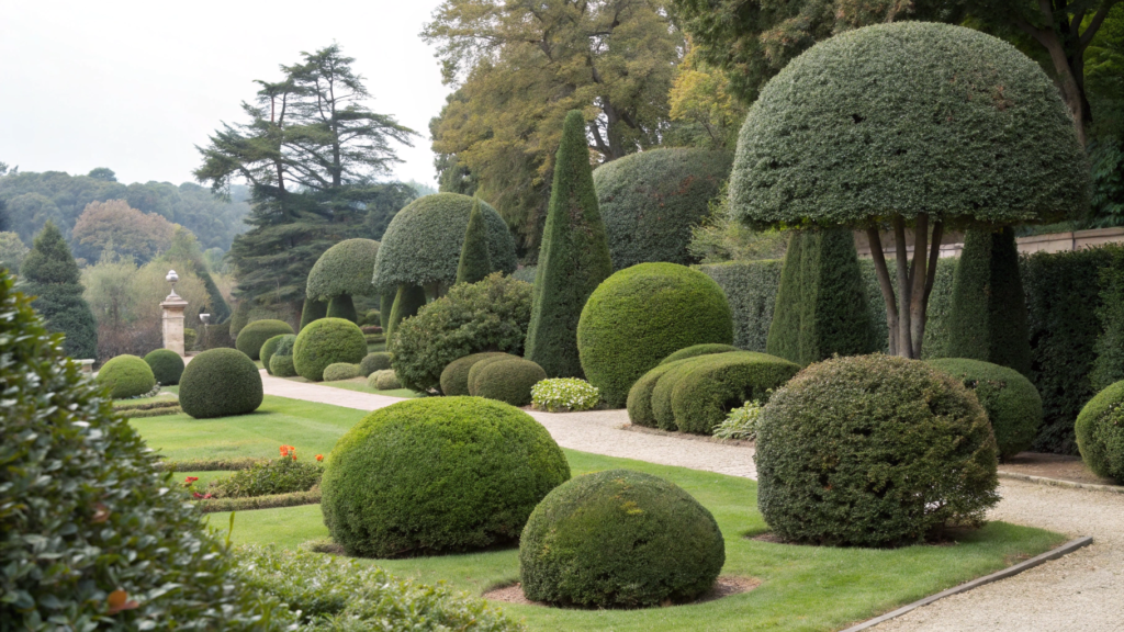 Sculptural Shrub Arrangements for Visual Drama