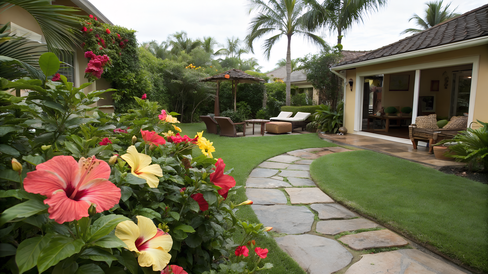 10 Backyard Landscaping Ideas with Hibiscus That Turn Your Yard into a Tropical Escape