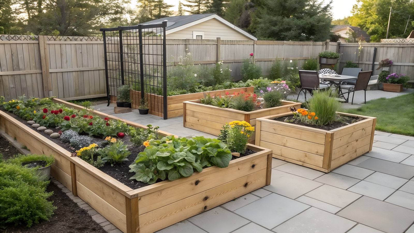 10 Raised Garden Bed Layouts That Transform Any Backyard (From Small Spaces to Blooming Retreats)