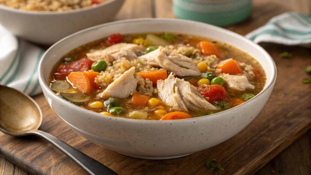 Instant Pot Chicken and Quinoa Soup