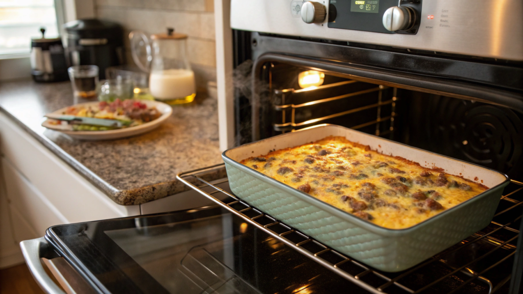 Overnight Sausage Egg Casserole