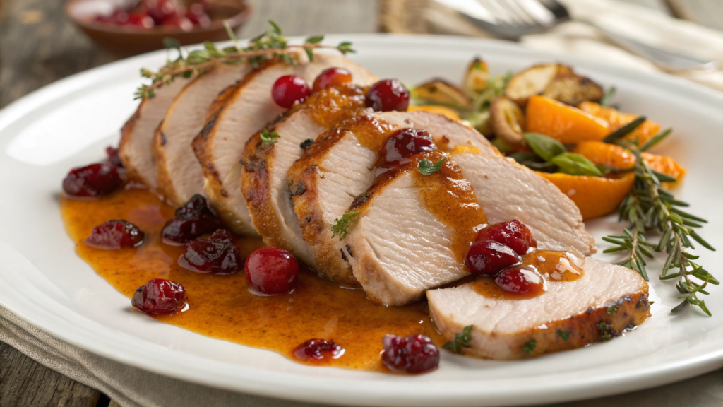 Heritage Cranberry Pork with Orange Glaze