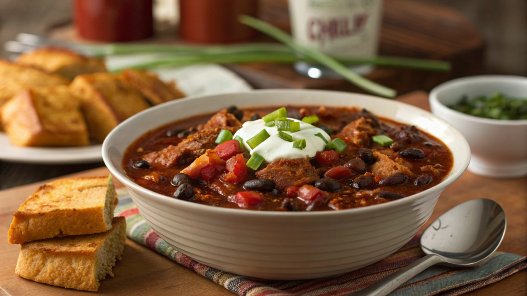 Spicy black bean & turkey chili for cold nights