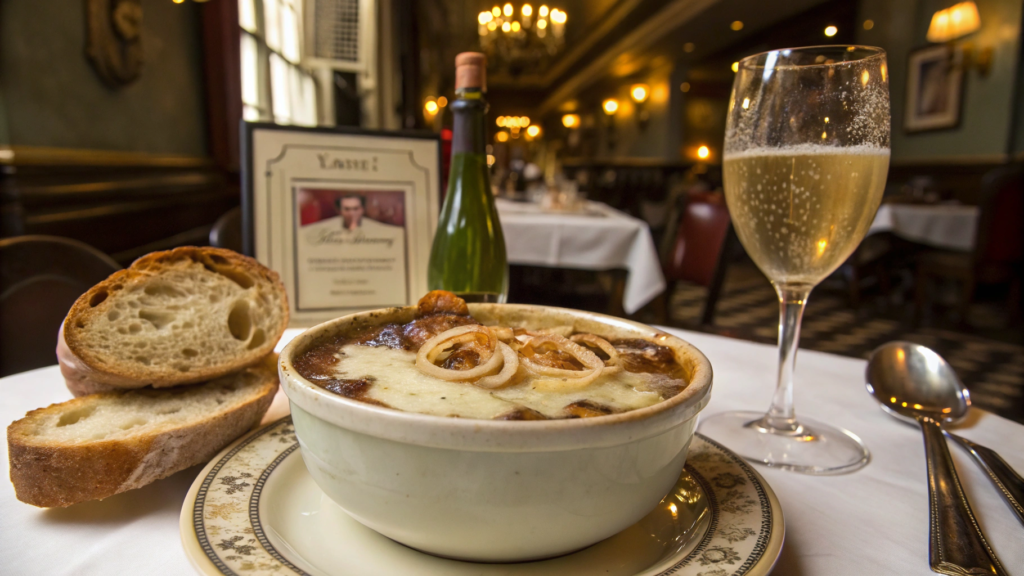 Hidden Parisian Onion Soup with Champagne