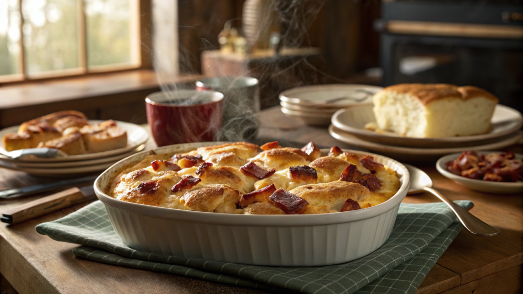 Biscuits and Bacon Morning Bake