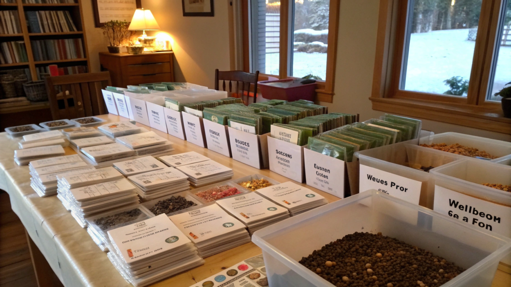 DIY seed organization for the winter season