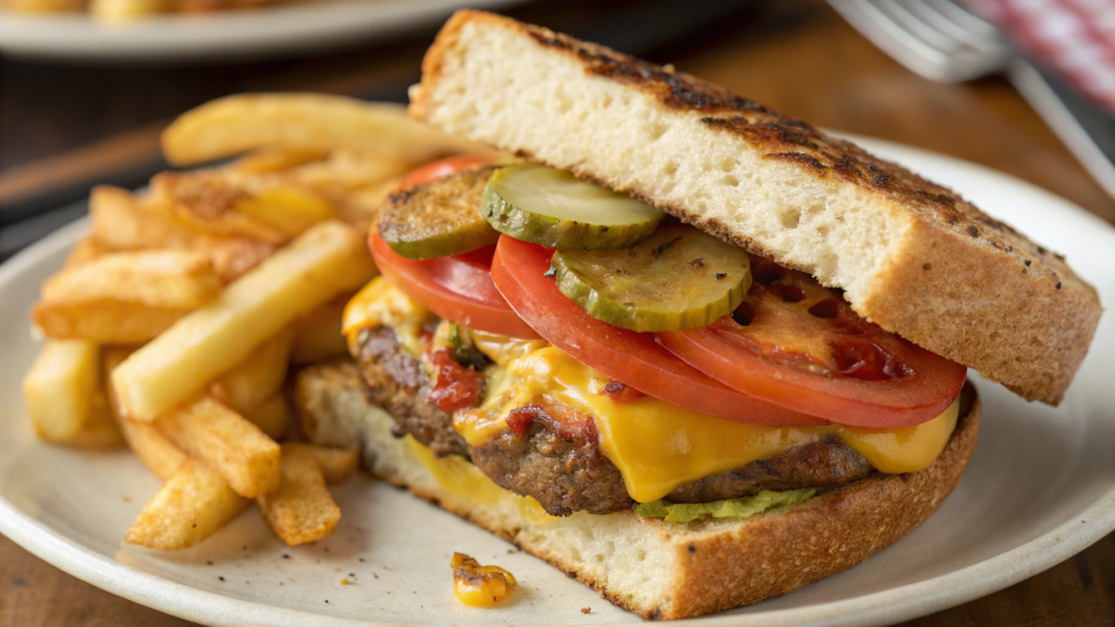 Shake Shack Grilled Cheese With Tomato and Pickle Add Ons