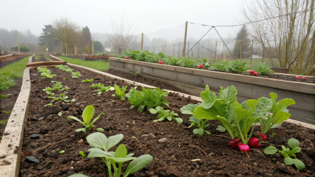 The Cool Season Starter Bed for Peas, Radishes, and Greens