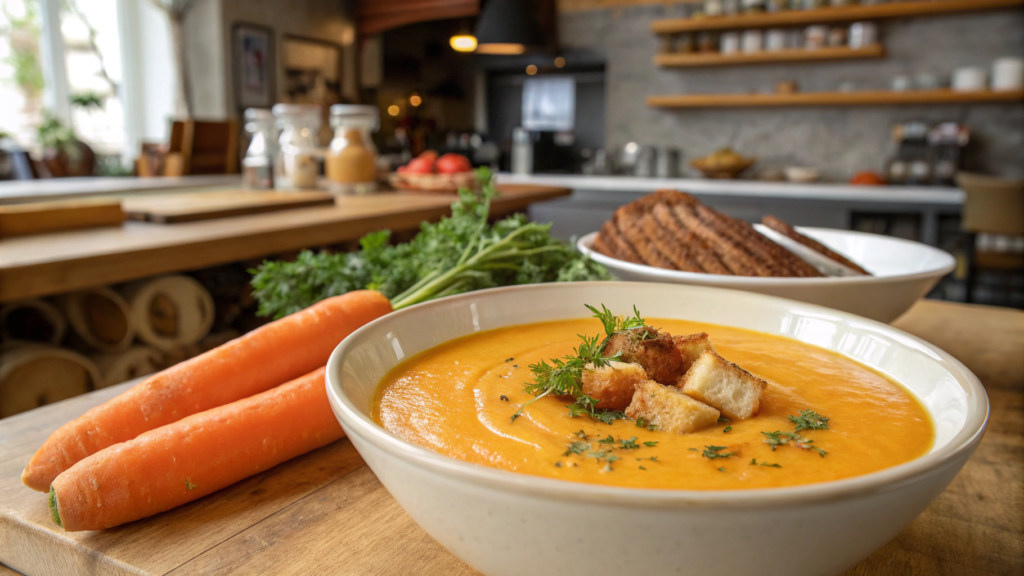 Carrot Ginger Soup With a Silky Blender Finish