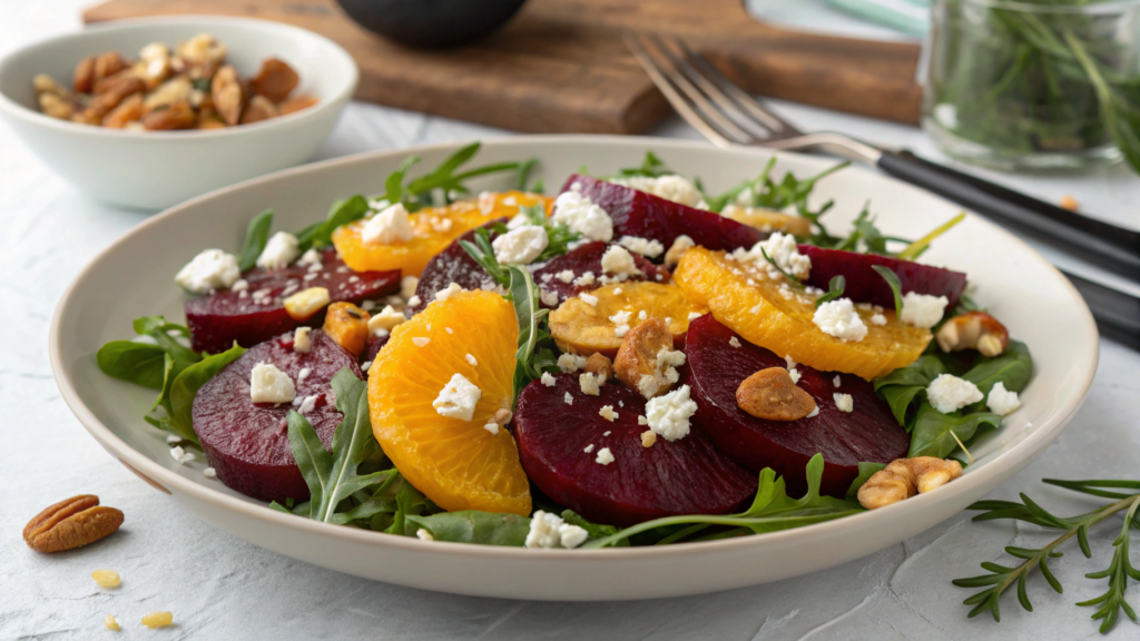 Beet Citrus Salad With Feta and Toasted Nuts