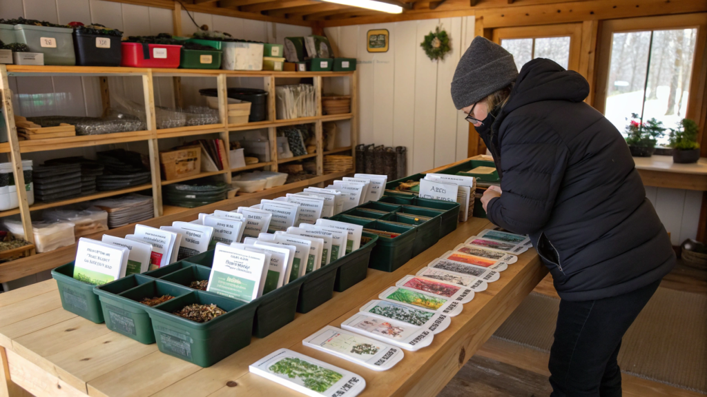 Seed sorting strategies before spring rush