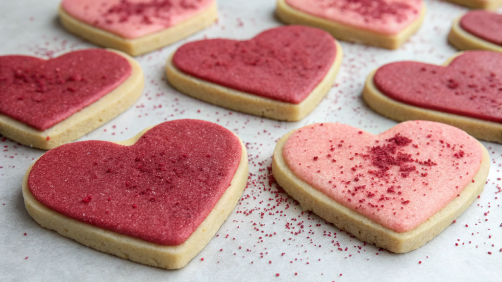 Berry Dust Dipped Hearts