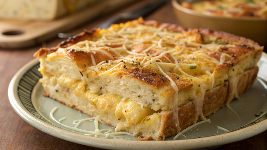 Bread and Cheese Strata