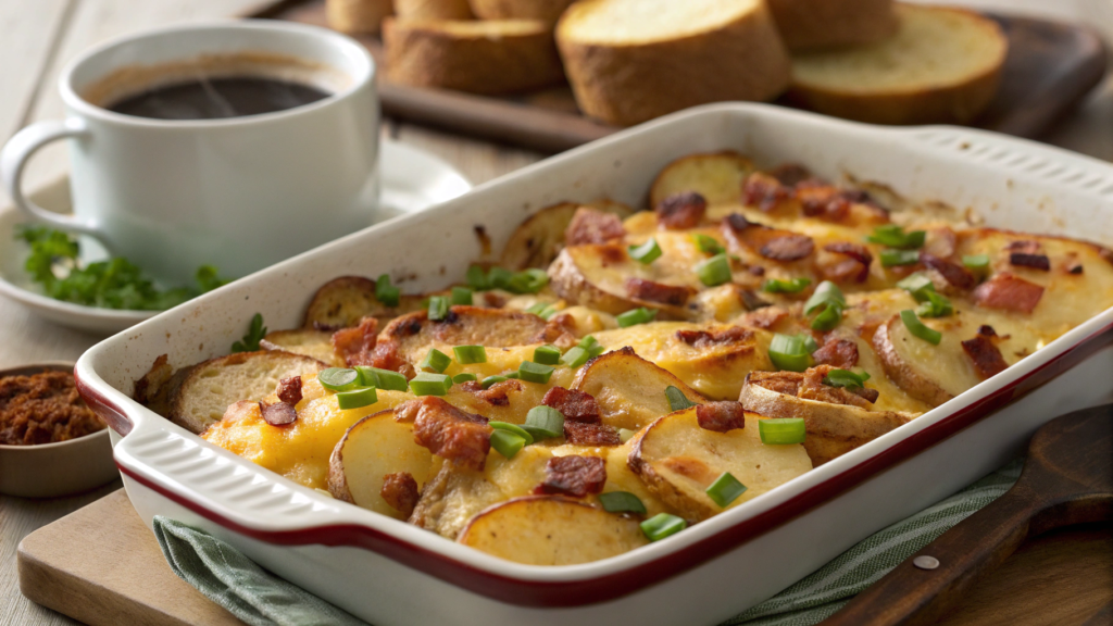 Loaded potato breakfast bake