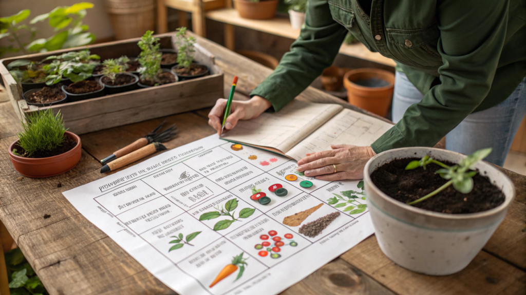 Planning seed crops for maximum early harvests 