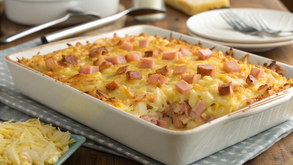 Hashbrown Ham Casserole