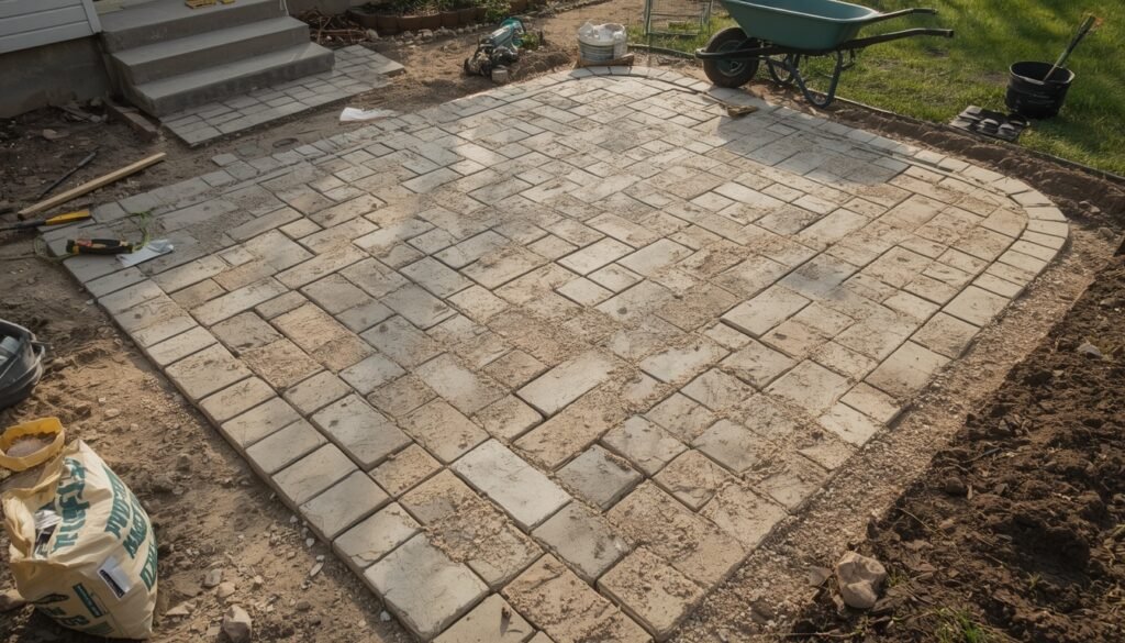 DIY paver patio upgrade for under $200