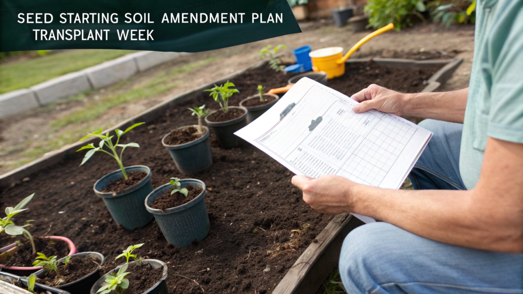 Seed Starting Soil Amendment Plan For Transplant Week