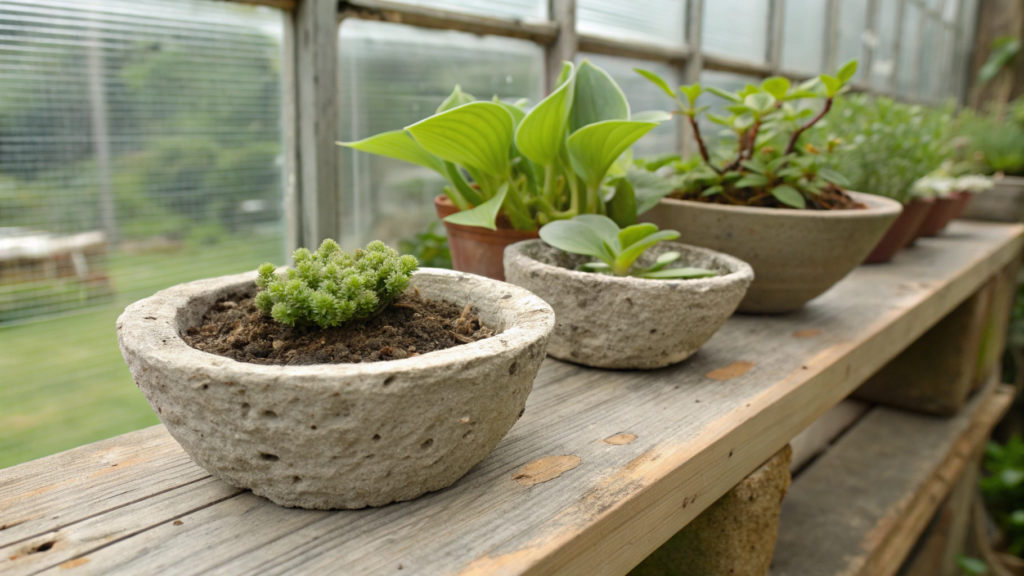 Mini Fairy Garden Hypertufa Pots