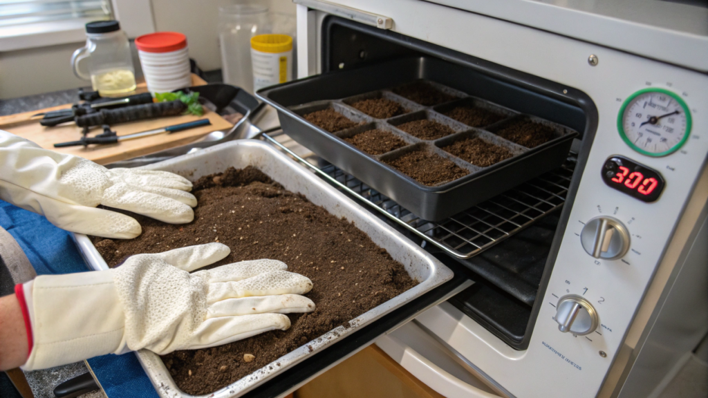 Sterile Seed Starting Soil Method Using Oven Pasteurization