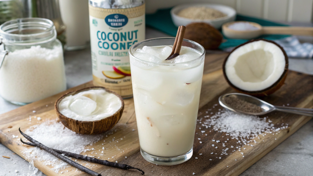 Coconut Refresher With Vanilla Bean Powder Shortcut