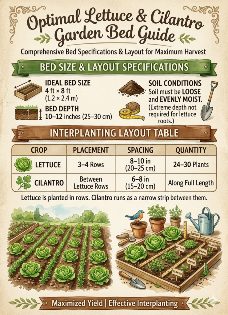 Lettuce and Cilantro garden