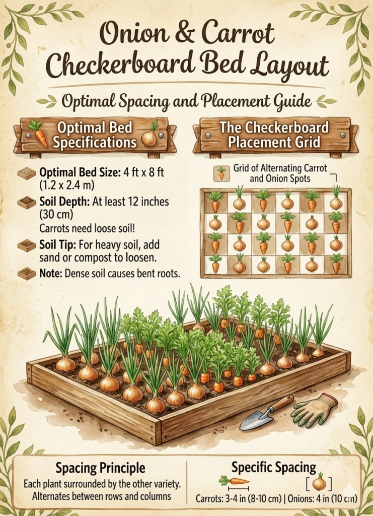 Placement layout (checkerboard)