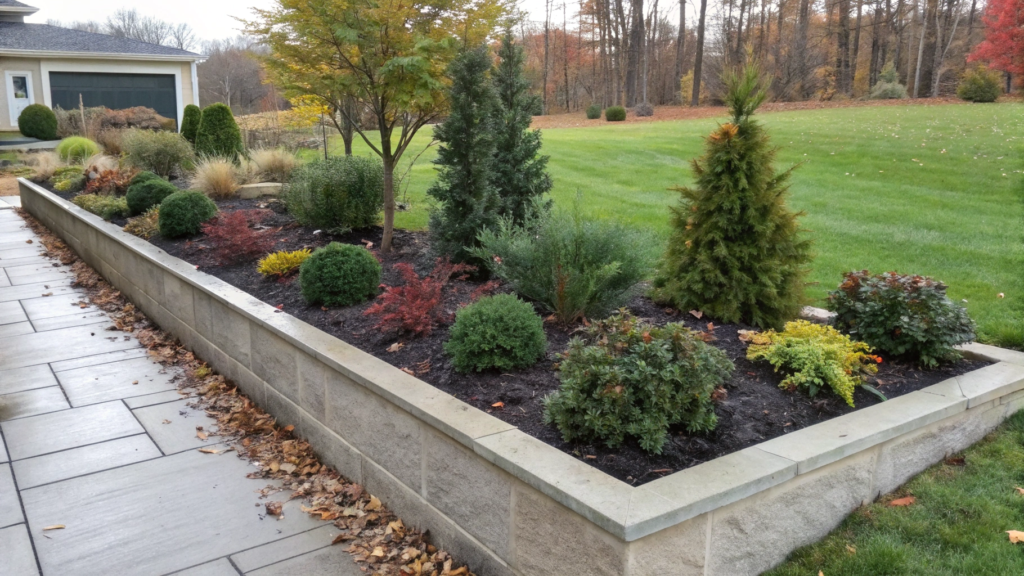 Curb Appeal Foundation Bed With Year Round Structure