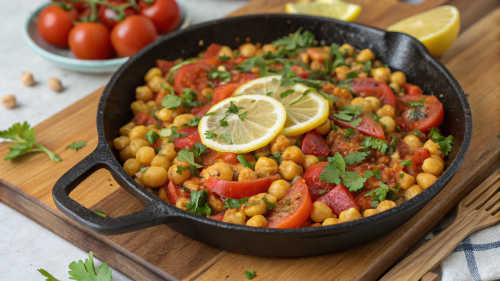 Moroccan Chickpea Skillet With Preserved Lemon Shortcut