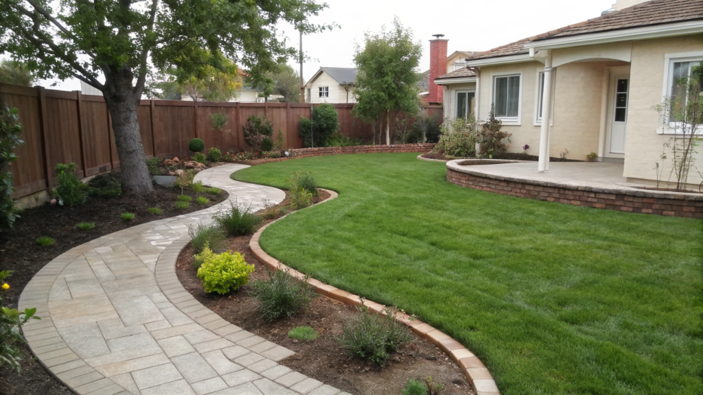 Curved Bed Edges That Make A Small Yard Look Bigger