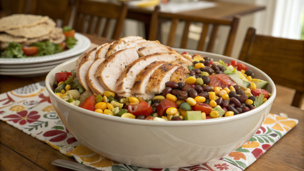 Family Big Batch Cowboy Caviar With Rotisserie Chicken
