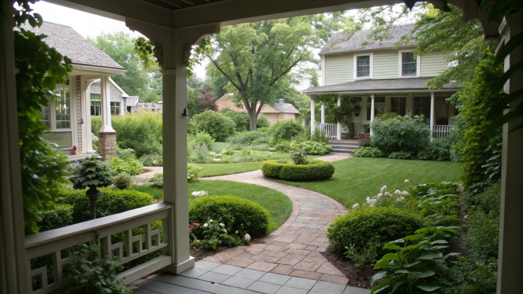 Corner Lot Layout That Frames The Porch View