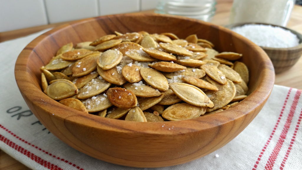 Sweet and Salty Roasted Pumpkin Seeds