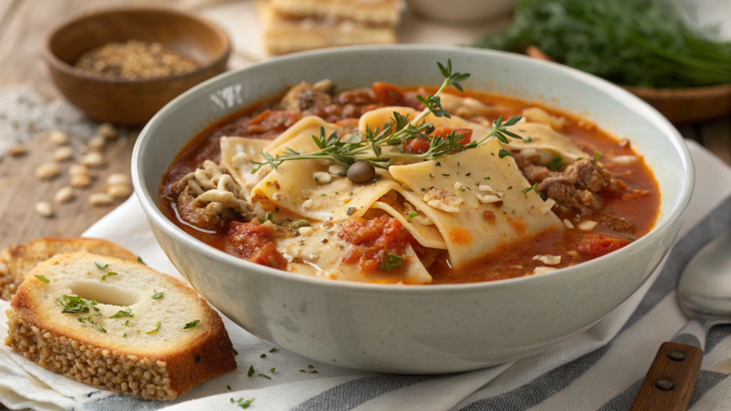 Lasagna Soup With Hidden Fennel Seed Like A Famous Chef