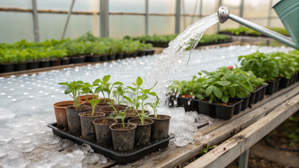 Water and Delicate Seedlings