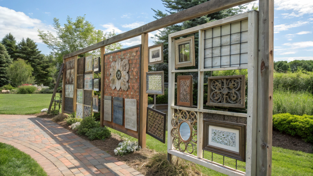 Outdoor Gallery Grid With Weatherproof Garden Wall Art