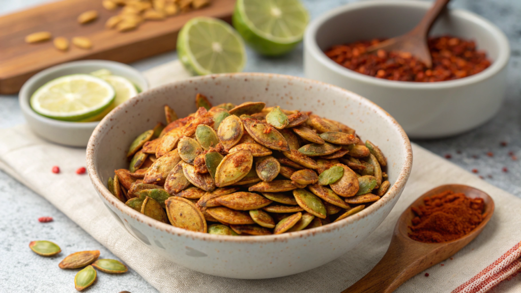 Spicy Chili Lime Pumpkin Seeds