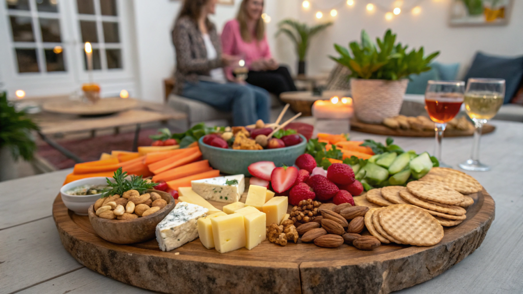 No Fail Spring Dinner Party Appetizer Board Layout
