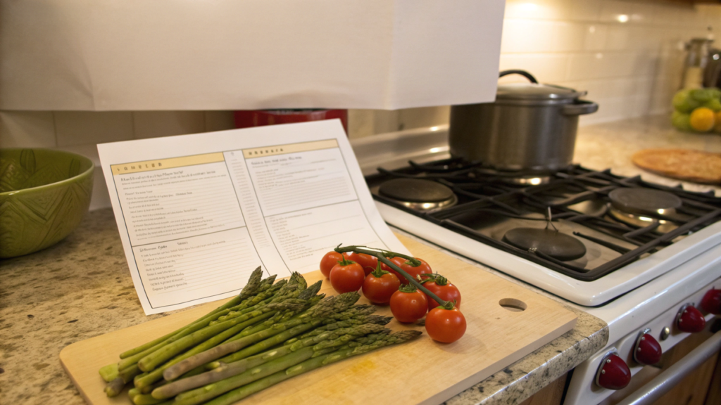 Main Course Plan With One Oven And One Burner