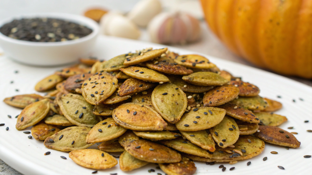Everything Bagel Seasoned Pumpkin Seeds
