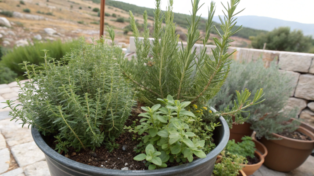 Mediterranean Pot: Rosemary + Thyme + Oregano