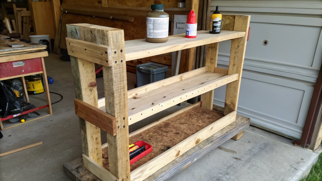 Budget Poop Shelf Using Scrap Plywood and Cleats