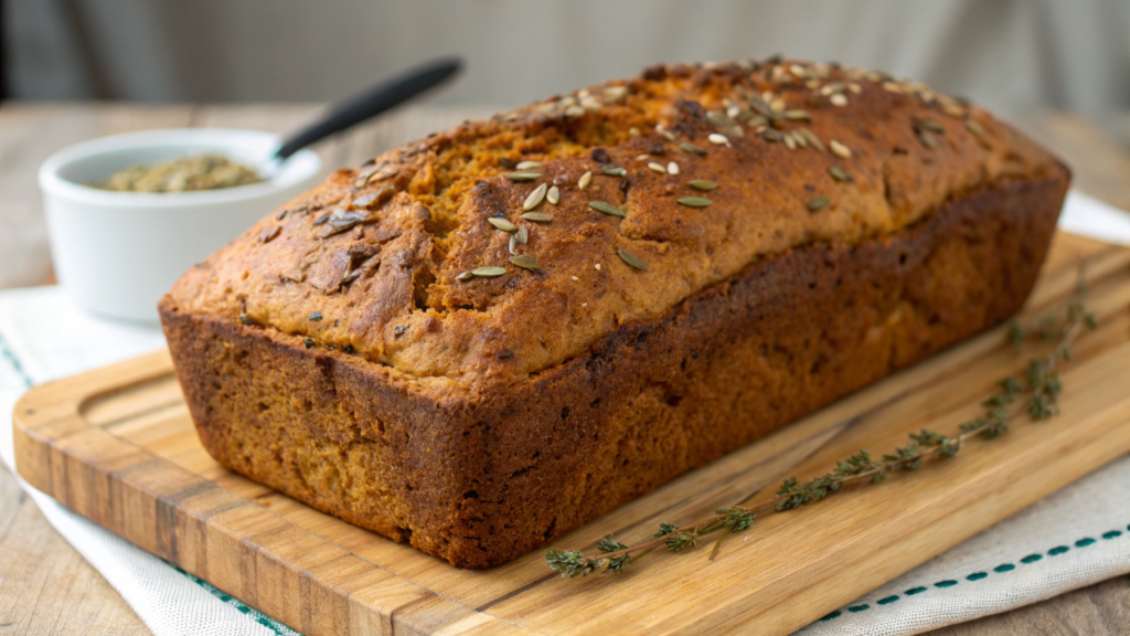 Rye + Caraway Savory Pumpkin Loaf