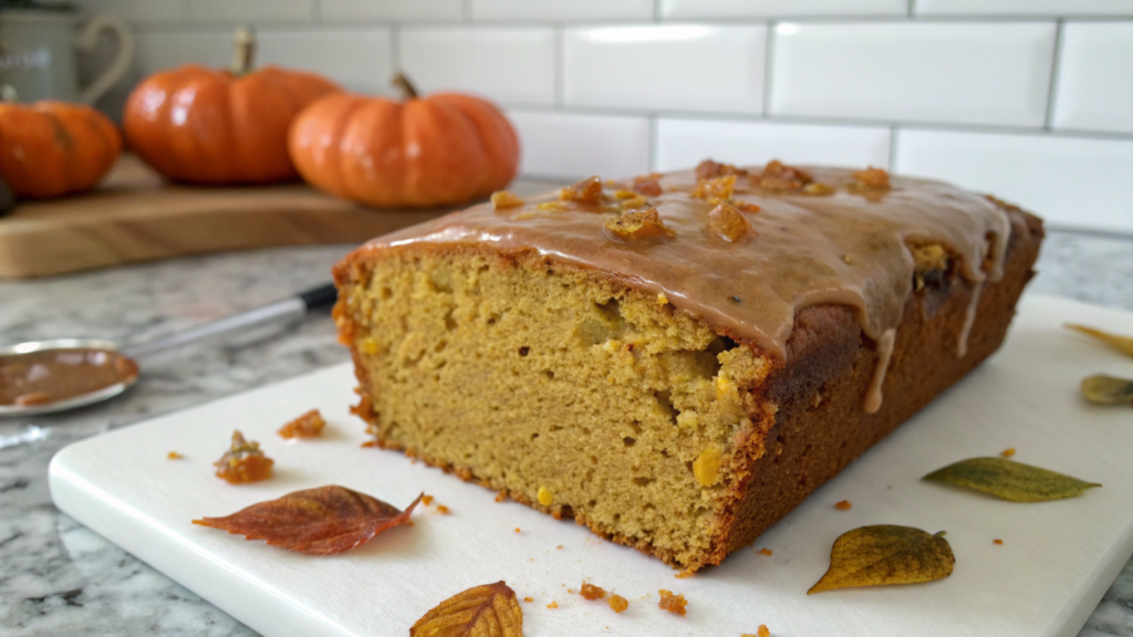 Almond Flour Pumpkin Bread with Maple Glaze