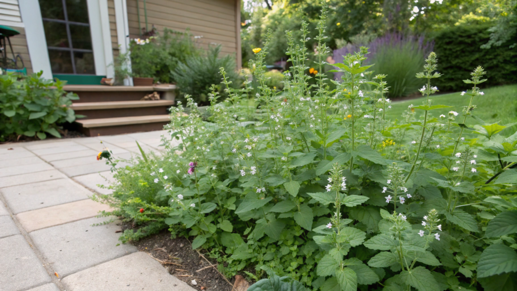 Catnip Patch Placement Away From Entryways To Avoid Strays